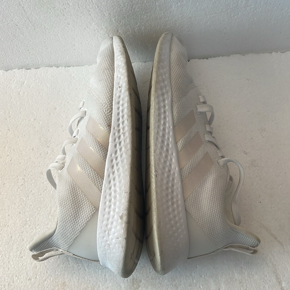 Adidas cloudfoam athletic running shoes sneakers white pink women’s size… - Picture 6 of 10